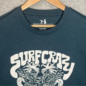 Bruce Brown Surf Crazy Graphic Crew Neck Sweatshirt-Ink Blue-Men Size Medium